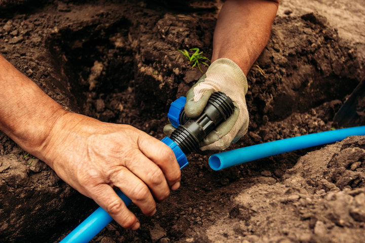 Irrigation & Specialty Outdoor Services — Irrigation Line Install